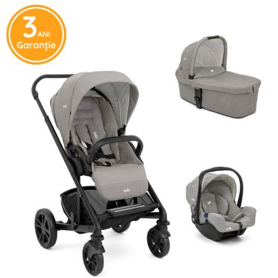 Joie – Carucior multifunctional 3 in 1 Chrome Pebble BBBA1201PAPEB000SET3