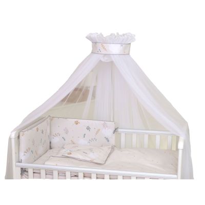 Amy - Baldachin Din Tul, Airy Bei, Suport De Prindere Inclus, 600x160 Cm Pjb80291+s