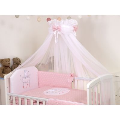 Amy - Baldachin Din Tul, Sky Bunny Roz, Suport De Prindere Inclus, 600x160 Cm Pjb68729+s