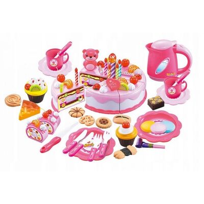 Set tort aniversar cu accesorii ecotoys edehc324745