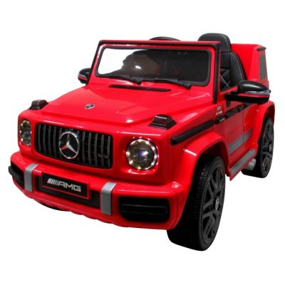 Masinuta electrica cu telecomanda, roti eva, scaun piele mercedes g63 - rosu edeedibbh-0002rosu