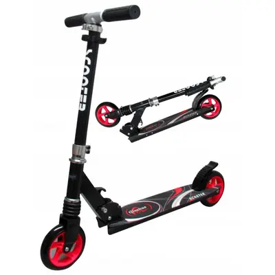 Trotineta pliabila cu roti de 145 mm r-sport h7 - negru - rosu edeedih7rosu