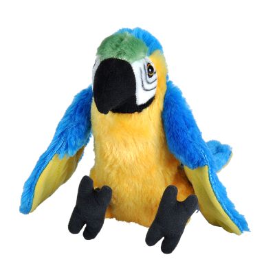Papagal macaw albastru - jucarie plus wild republic 20 cm wr12292