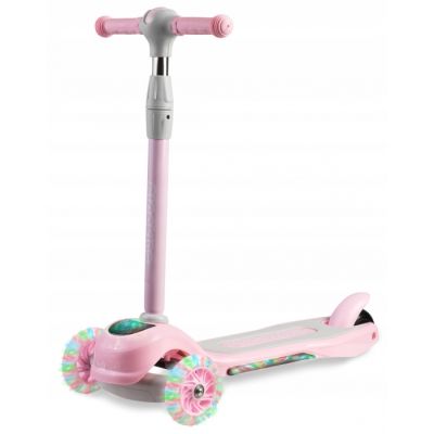 Trotineta cu roti cu led ricokids piko 765001 - roz edeedi765001
