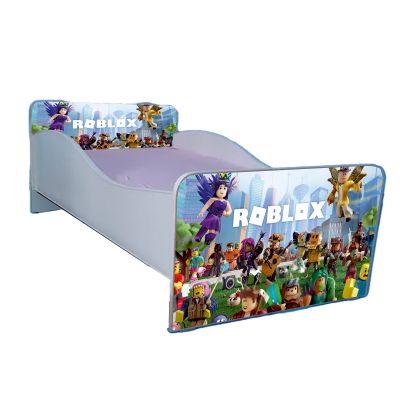 Patut Cu Protectie Roblox 140x70 Cu Saltea Inclusa, Fara Sertar Ptv2249
