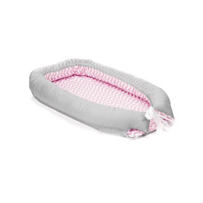 Baby nest, culcus saltea si protectie de pat detasabila, 90x40 cm, pink Fillikid KRS5200-12