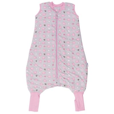 Sac de dormit cu picioruse si talpa antiderapanta Pink Elephant 90 cm + manseta 1.0 Tog BBXEU842-10FN