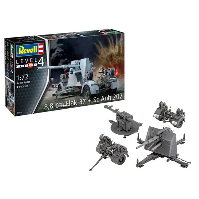 REVELL 8,8 cm Flak 37 + Sd.Anh.202 VRNRV03325