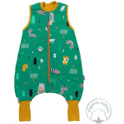 Sac de dormit cu picioruse si talpa antiderapanta Woodland Animals 80 cm + manseta 1.0 Tog BBXEU951-10FN