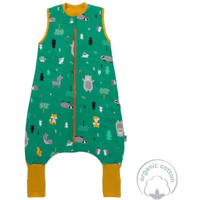 Sac de dormit cu picioruse si talpa antiderapanta Woodland Animals 90 cm + manseta 1.0 Tog BBXEU952-10FN