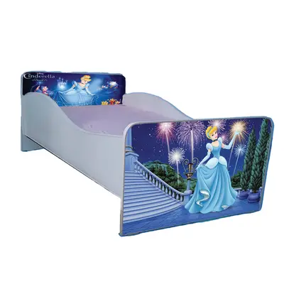 Pat Personalizat Fete 2-12 Ani Cenusareasa Cu Serar Si Saltea 160 X 80 Inclusa Ptv2193