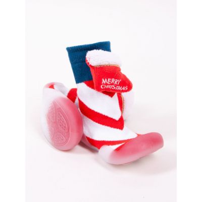 Mocasini pentru copii cu talpa antiderapanta - Merry Christmas OB-144