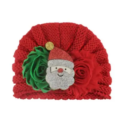 Caciulita crosetata tip turban - Mos Craciun MBMS110