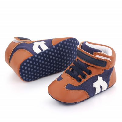 Ghetute maro cu bleumarine pentru baietei MDD2520-1-p9.3-6 luni (Marimea 18 incaltaminte)