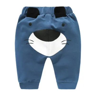 Pantalonasi albastrii fara botosei - Dog ADDTA130.9-12 luni (Marimea 20 incaltaminte)