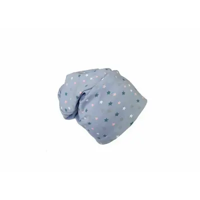 Caciula Blue Stars, cu bordura, in strat dublu, 35-39 cm KDECDB36BLST