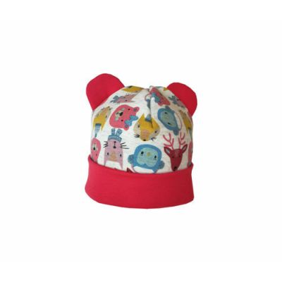 Caciula Red Animals, in strat dublu, 46-48 cm KDECDB1836RANIM