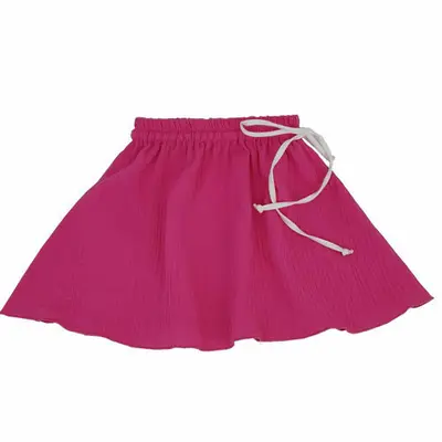 Fustita de vara pentru fete, din muselina, Pink Pop, 86-92 cm (18-24 luni) KDEFMF1824BLD