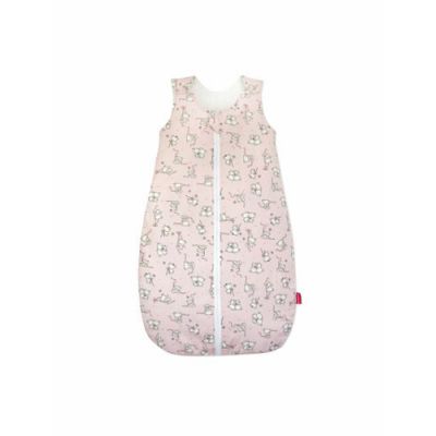 Sac de dormit copii, Loving Bear Pink, din bumbac, 70 cm, 0.8 tog - Primavara KDEPR7008LBP