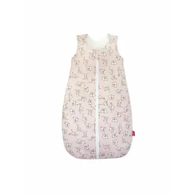 Sac de dormit copii, Loving Bear Pink, din bumbac, 70 cm, 0.5 tog - Vara KDEV7005LBP