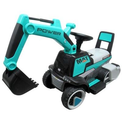 Excavator electric pe baterie cu muzica si lumini led c3 r-sport - albastru edeedits-158aalbastru