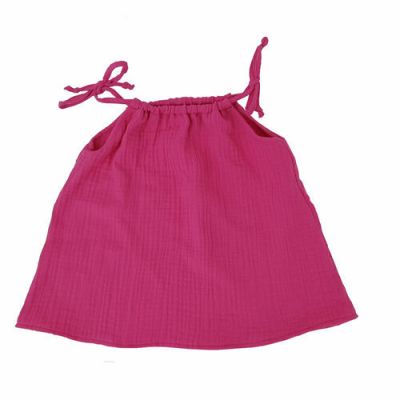 Top cu snur din Muselina Fete Blooming Dahlia 12-18 luni KDETSM1218BLD