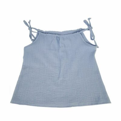 Top cu snur din Muselina Gentle Blue Bell 4-5 ani KDETSM45GBB