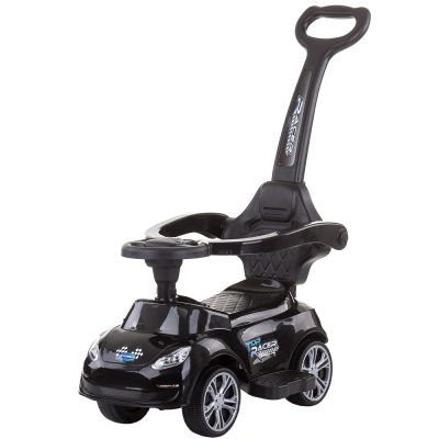 Masinuta de impins chipolino turbo black cu maner hubroctr02102bk