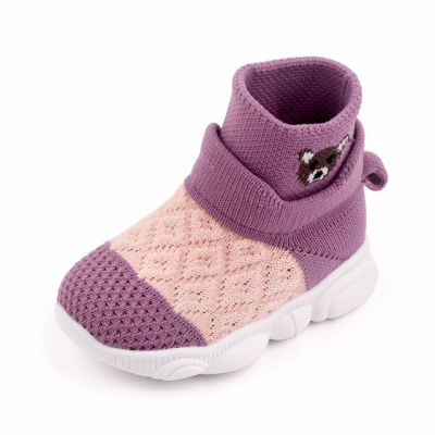 Mocasini inalti tip adidas in nuante de lila - Ursulet (Marime Disponibila: Marimea 22) MBd2649-6-p32
