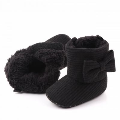 Cizmulite negre cu fundita MDD2335-3-sa26(sa4)