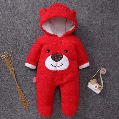 Combinezon rosu plusat - Teddy MB059-2