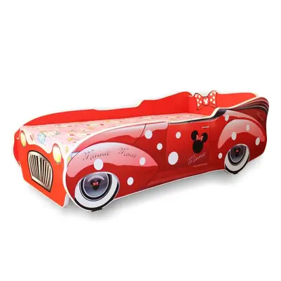 Pat masina cu personaj Minnie Rosu pentru fete 2-12 ani - PC-P-MINRS-80