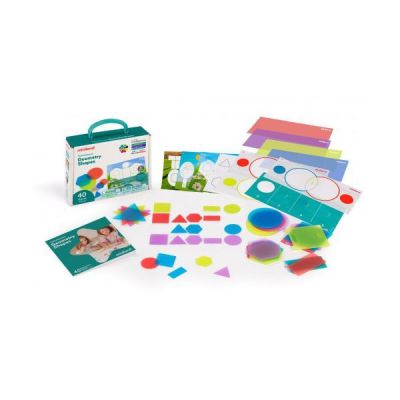 Joc educational forme geometrice cu piese translucide - okeml32164
