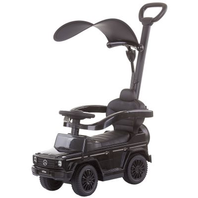 Masinuta de impins chipolino mercedes g350 black cu maner si copertina hubrocmb02103bk