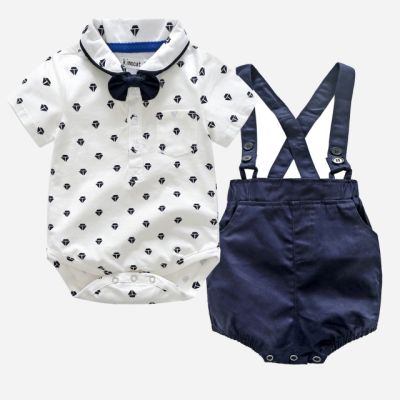 Costum cu papion pentru baietei - Barcute ADtz1131-H11