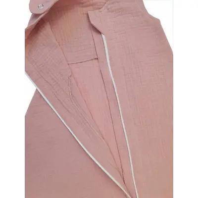 Sac de dormit copii 0.3 tog, din Muselina,  Blushing Pink, 60 cm, 0.3 tog - Vara KDESDM60BLP