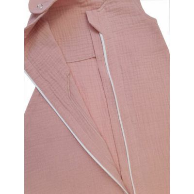 Sac de dormit copii 0.3 tog, din Muselina,  Blushing Pink, 70 cm, 0.3 tog - Vara KDESDM70BLP