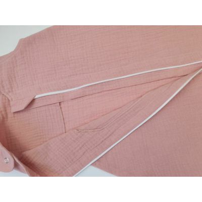 Sac de dormit copii 0.3 tog, din Muselina,  Blushing Pink, 85 cm, 0.3 tog - Vara KDESDM85BLP