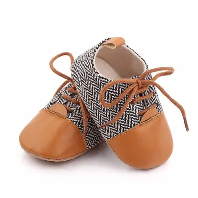 Pantofiori eleganti in zig zag ADd2669-3-sa21.3-6 luni (Marimea 18 incaltaminte)