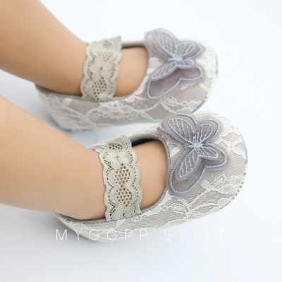 Pantofiori pentru fetite - Fluturasul gri MDMY67-2-sa21