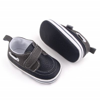 Pantofiori negri tip mocasini pentru baietei ADD2606-2-sa28.9-12 luni (Marimea 20 incaltaminte)