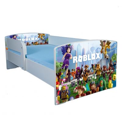 Patut Copii Roblox Cu Saltea Inclusa 140x70 Fara Sertar Ptv1909