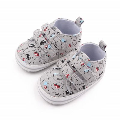 Tenisi gri pentru baietei - Masinute ADD2609-2-sa20.3-6 luni (Marimea 18 incaltaminte)