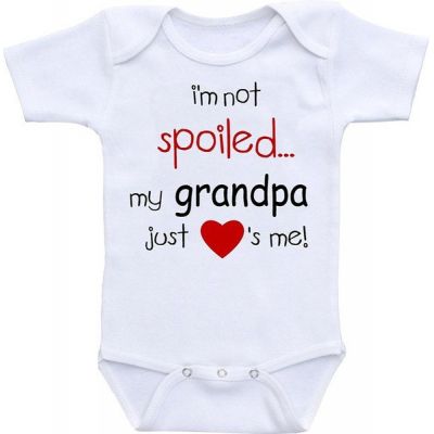 Body alb pentru bebelusi - I'm not spoiled... ADHY5038-1