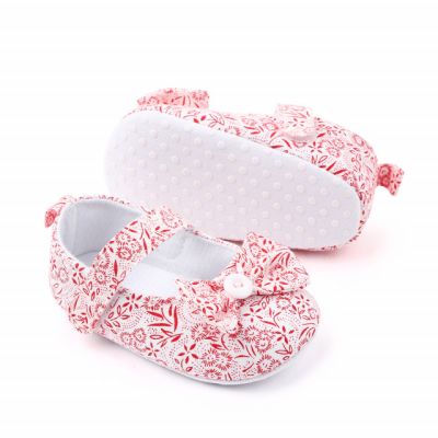 Pantofiori albi cu floricele rosii ADd2424-1-p24