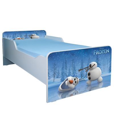 Pat Copii 2-8 Ani Olaf Din Frozen Saltea 140x70 Inclusa, Varianta Cu Sertar  Ptv2030
