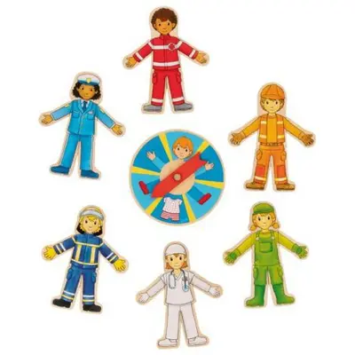 Joc puzzle din lemn meseriile - okegoki56784