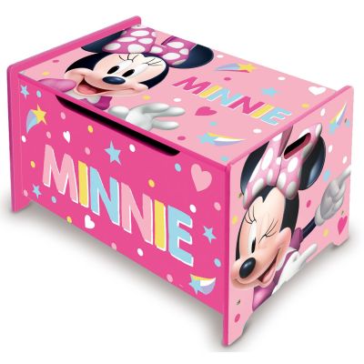 Ladita din lemn pentru depozitare jucarii Minnie's Bow-tique BBXWD13979