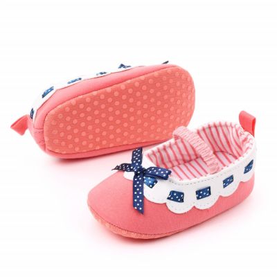 Pantofiori roz somon cu volanas alb ADD2319-2-sa27