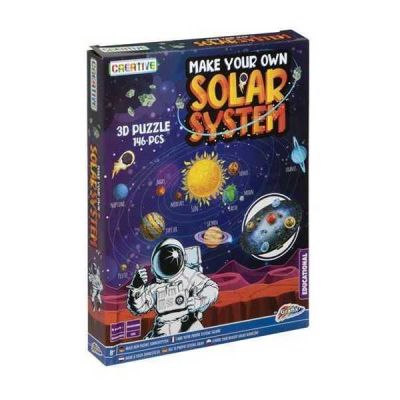 Puzzle Sistem Solar 3D, 146 piese,  52x40x13 cm Grafix GR200011 BBJGR200011_Initiala